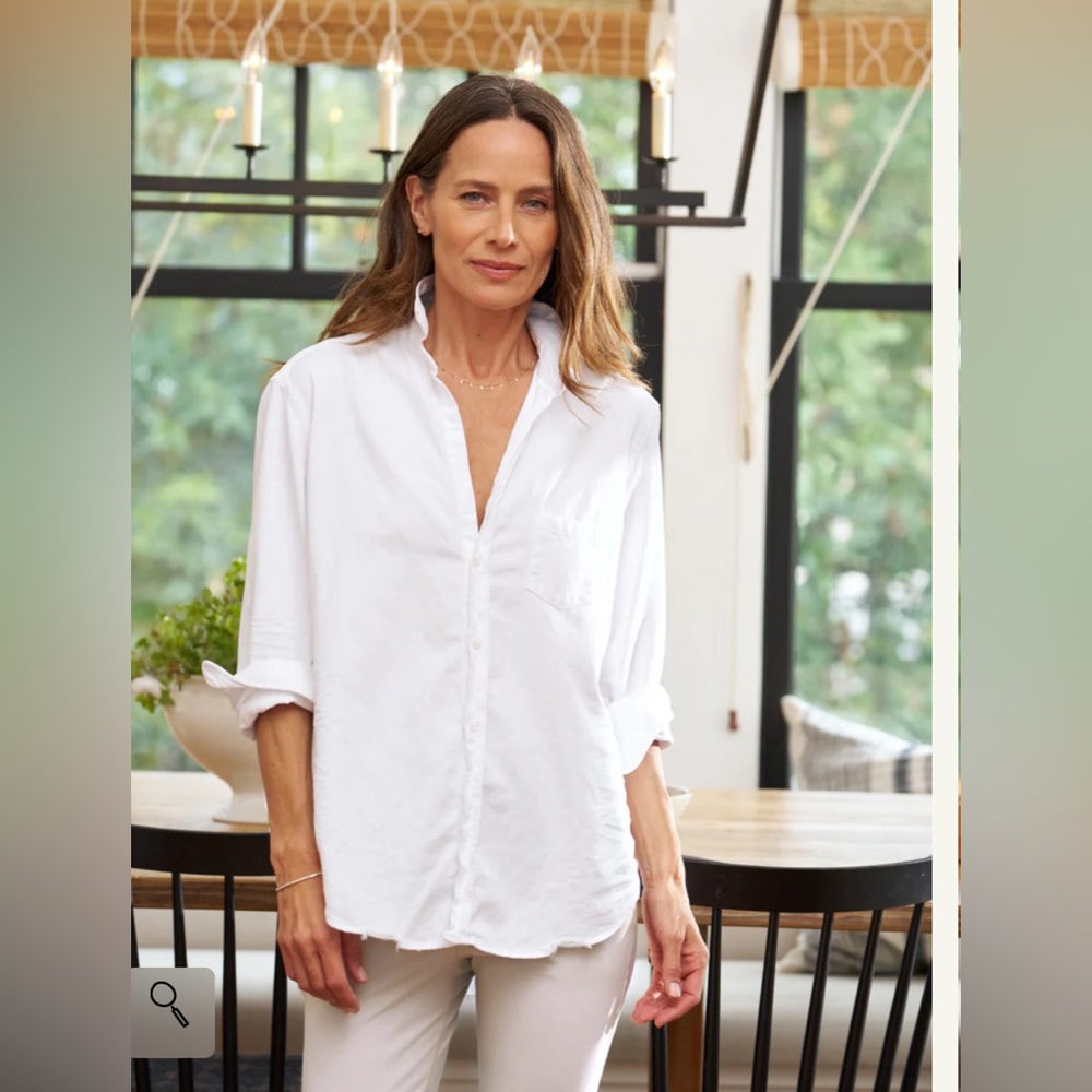 Frank & Eileen Relaxed Button-Up Shirt white XL